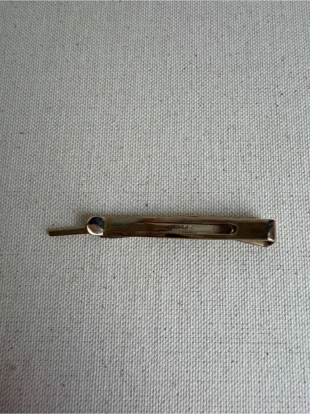 Vintage Swank Mother Of Pearl Rifle Shotgun Tie Bar 1950s